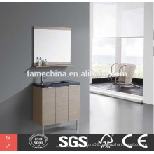 chinese cheap wood veneer bathroom cabinet storage